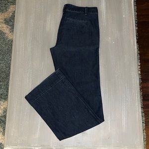 Women’s Modern Trouser Style Dark Wash Jeans.